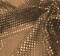 1 Yard Black Gold Confetti Dot Sequin Fabric Shiny Knit 42/43" Wide